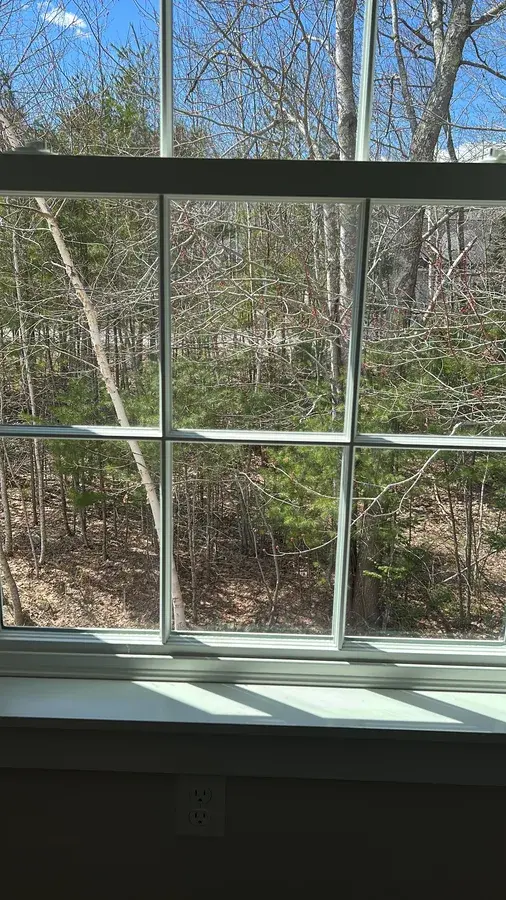 Crystal clear interior window view after professional cleaning